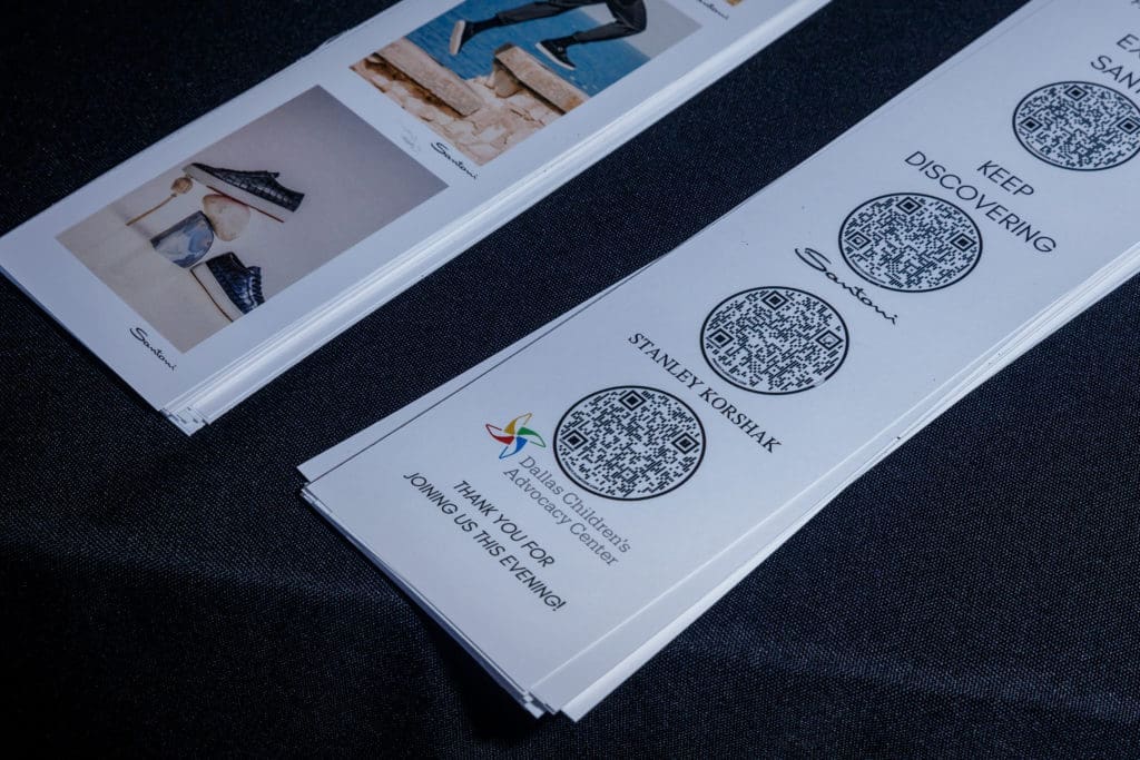 Guests at Stanley Korshak were encouraged to virtually visit the showroom online after the event.