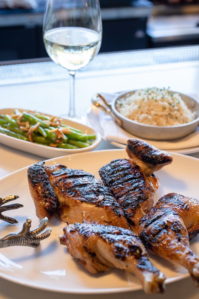 Spatch Kitchen & Cocktails offers Southern bites like half chickens and cast iron cornbread. (Courtesy)