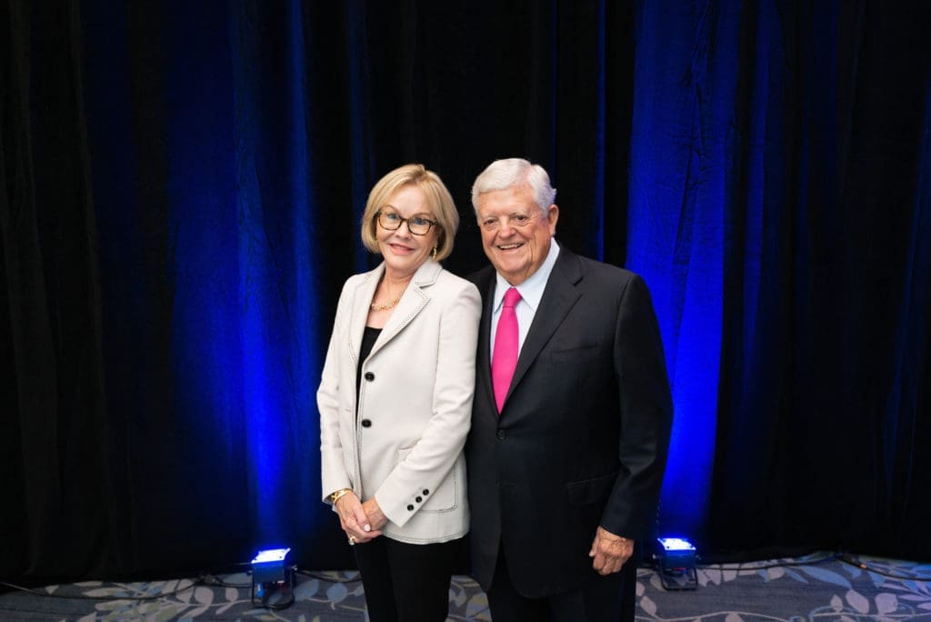 Shelaghmichael Brown, Jim Braniff at the CanCare 30th anniversary luncheon at the Westin Memorial City. (Photo by Daniel Ortiz)