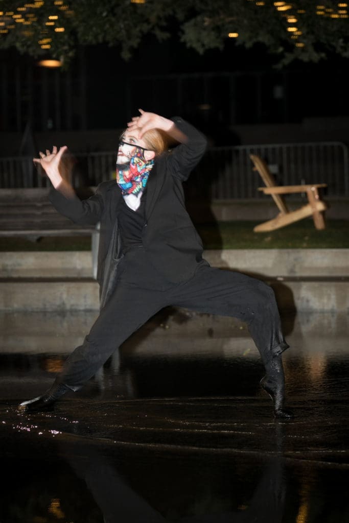 Dancer Alex Brooks with the Dash Ensemble (Photo by Gary Donihoo F8 Studio)