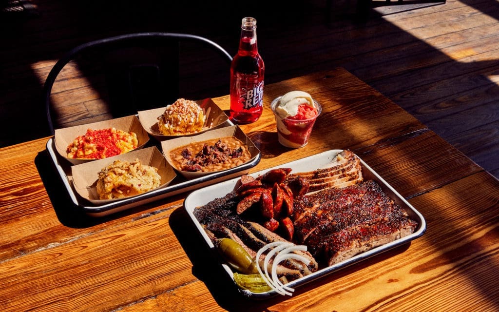 Barbecue at the Burnt Bean Co. in Seguin ranks number four on Texas Monthly's list of the state's best barbecue joints. (Photo by Mackenzie Smith Kelley)