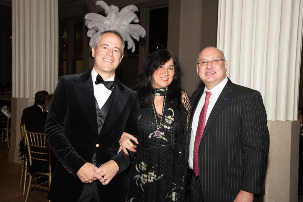 Troy Thacker, Ernestine Sandoval, Gilbert Garcia at the Children's Museum Houston Great Gatsby Gala (Photo by Alexander's Fine Portrait Design)