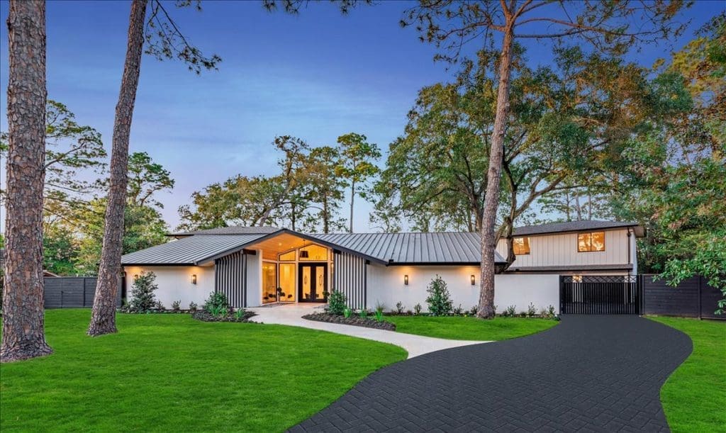 This Reimagined Mid-Century Modern in Coveted Hedwig Village is Full of Special Perks — Inside and Out