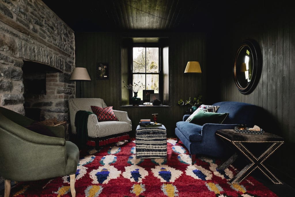 A very English room is the setting for OKA’s 2021 furnishings collection. 