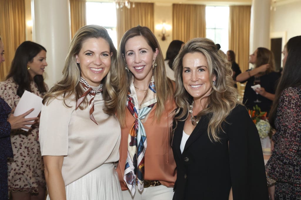 Molly Van Amburgh, Hannah Witten and Sara Wagner at the Desert Rose Fashion Show and Luncheon at River Crest Country Club on November 10, 2021. (Photo by/Ellman Photography)