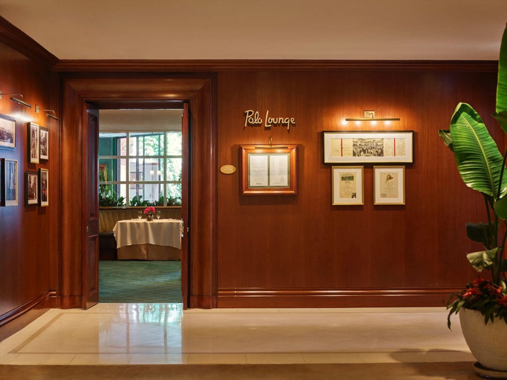 Opened in 1941, The Polo Lounge is classic California see-and-be-seen staple. 