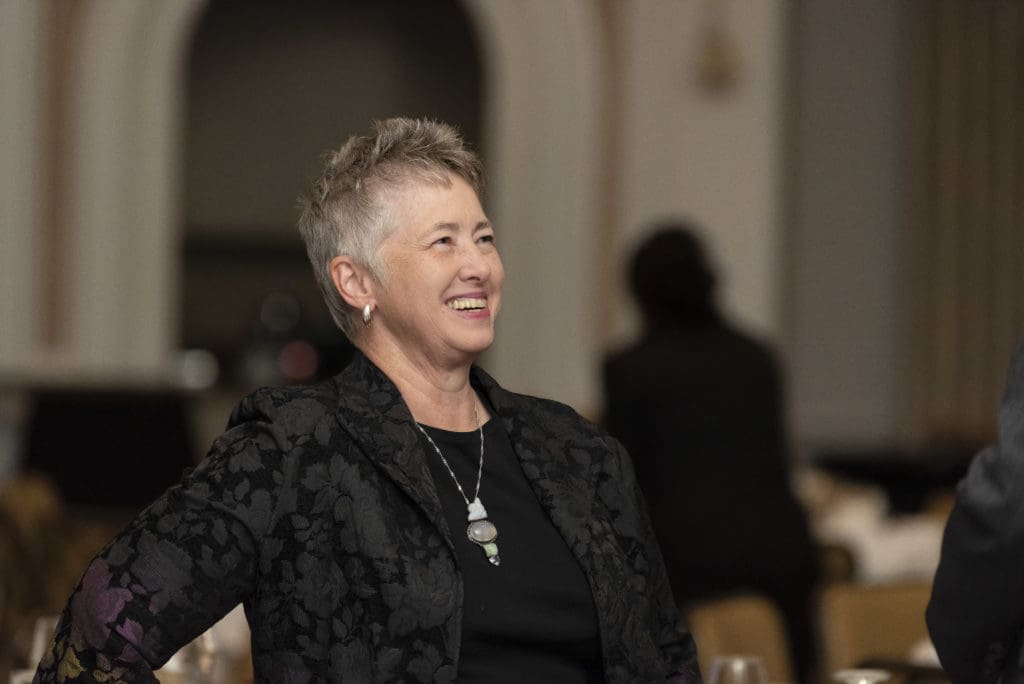 Former Mayor Annise Parker at the Scenic Houston annual dinner.