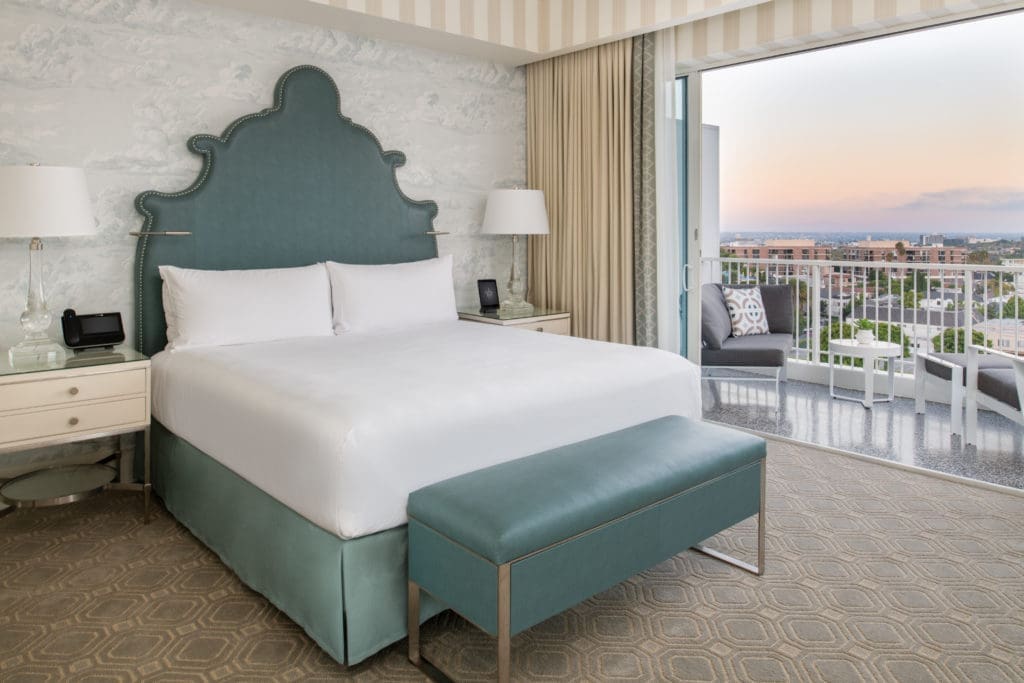 An executive suite at the Beverly Hilton. 