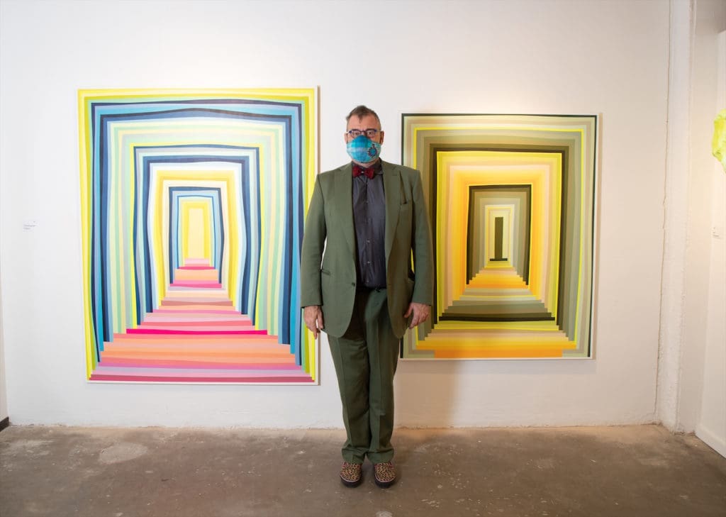 Bill Arning at the Dallas Art Fair Preview, 2021. (Photo by Exploredinary)