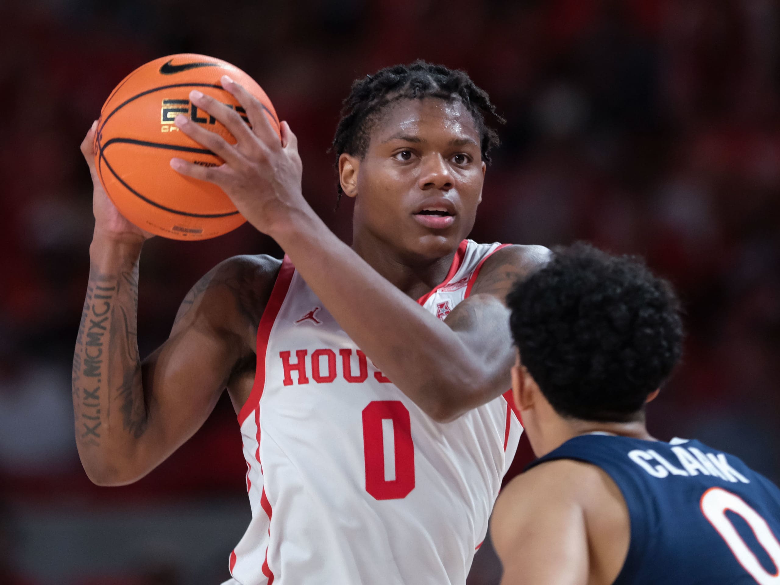 The University of Houston Cougars basketball team defeated the Virginia Cavaliers at the Fertitta Center