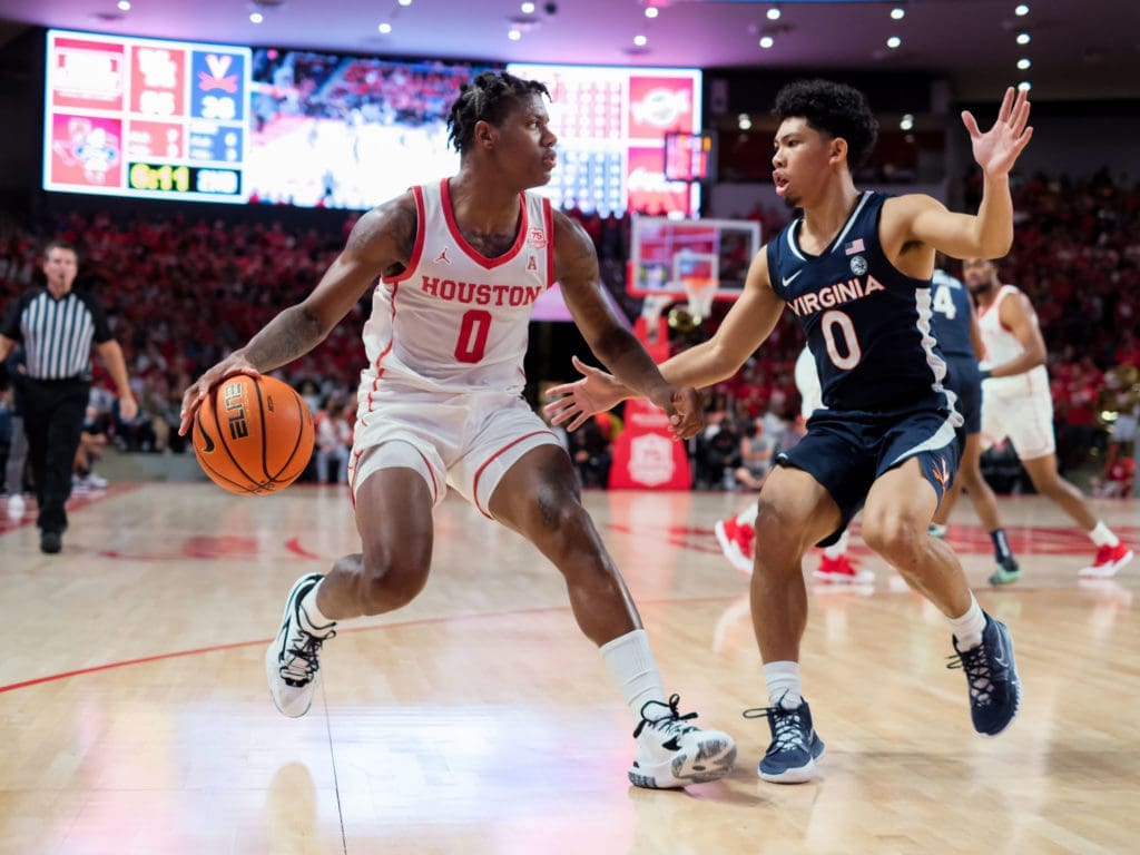 Marcus Sasser knows how to control games for UH.  (Photo by F. Carter Smith)