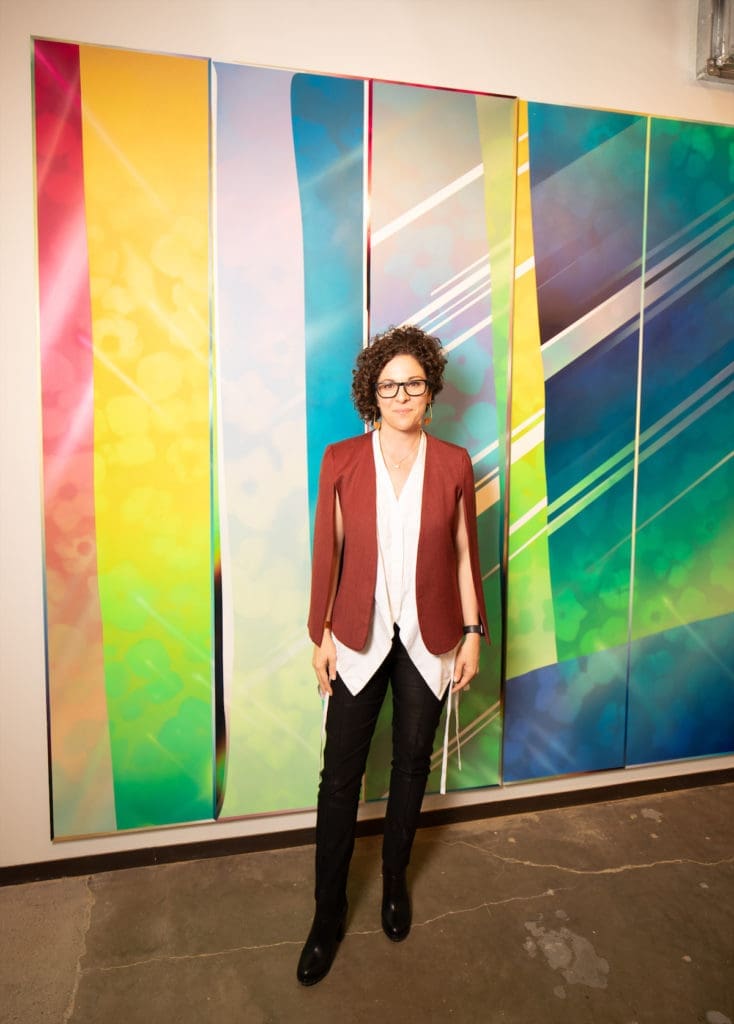 Erin Cluley at the Dallas Art Fair Preview, 2021. (Photo by Exploredinary)