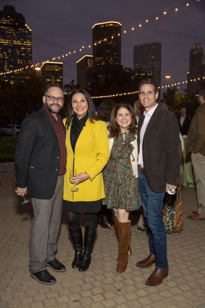 Tom & Donna Theriot, Lisa Helfman, Lee Haverman at the Buffalo Bayou Partnership gala (Photo by Jenny Antill)