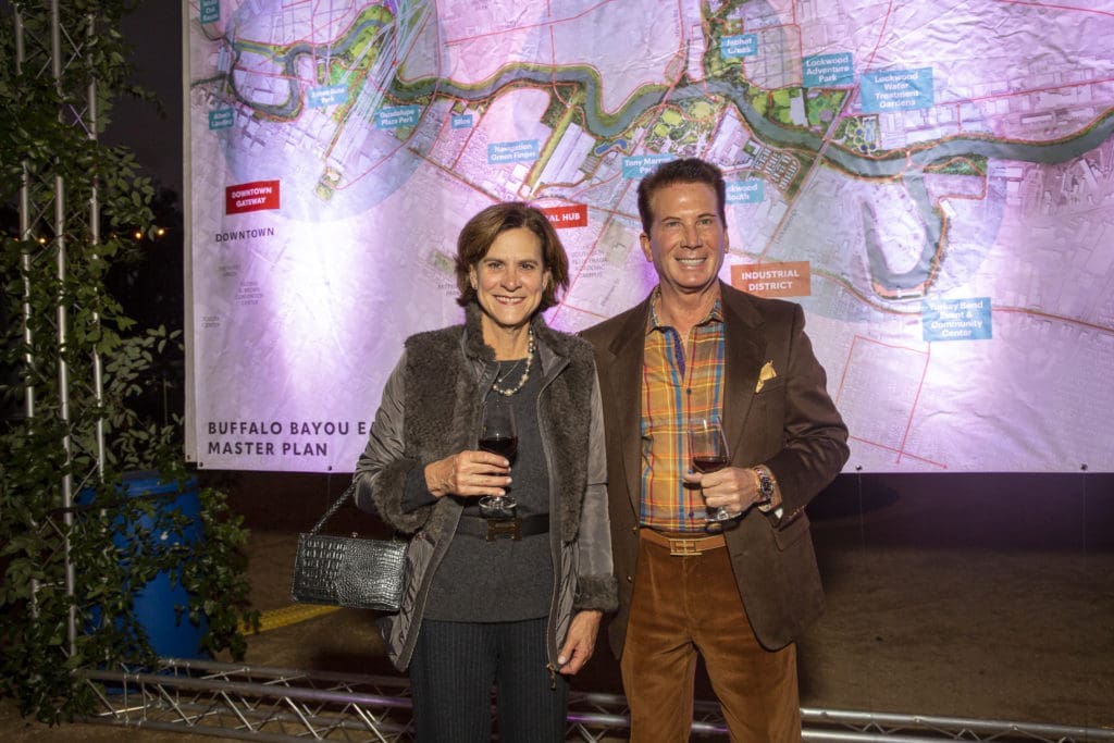 Suzanne Richardson, Richard Dawson at the Buffalo Bayou Partnership gala (Photo by Jenny Antill)