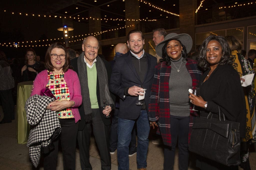 Buffalo Bayou Partnership president Anne Olson, Bob Eury, Kris Larson, Kathy Flanagan Payton, Gwen Tillotson (Photo by Jenny Antill)