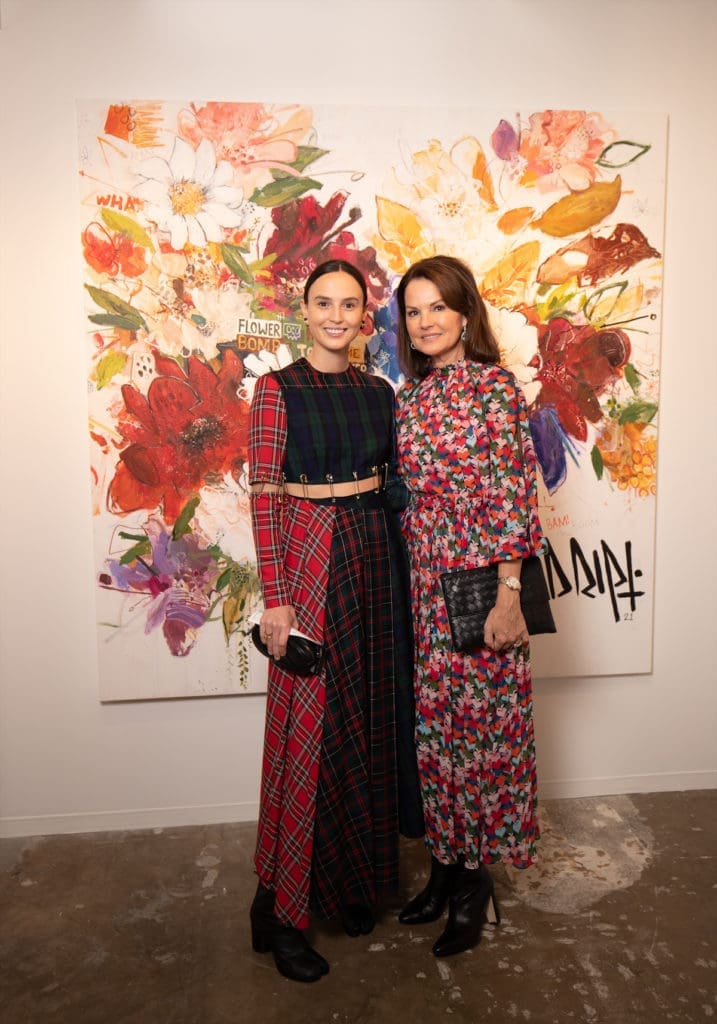 Jordan Jones and guest at the Dallas Art Fair Preview, 2021. (Photo by Exploredinary)