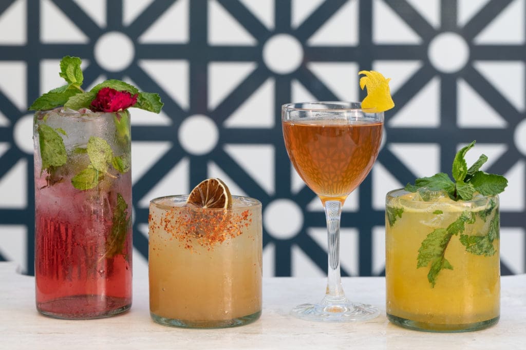 La Mina's cocktail menu offers several great tequila, mezcal, and rum concoctions.