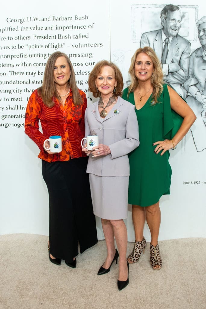 Leah Stasney, Carol Sawyer, Lisa Graham-Garza at the Power of Literacy luncheon. (Photo by Jacob Powers)