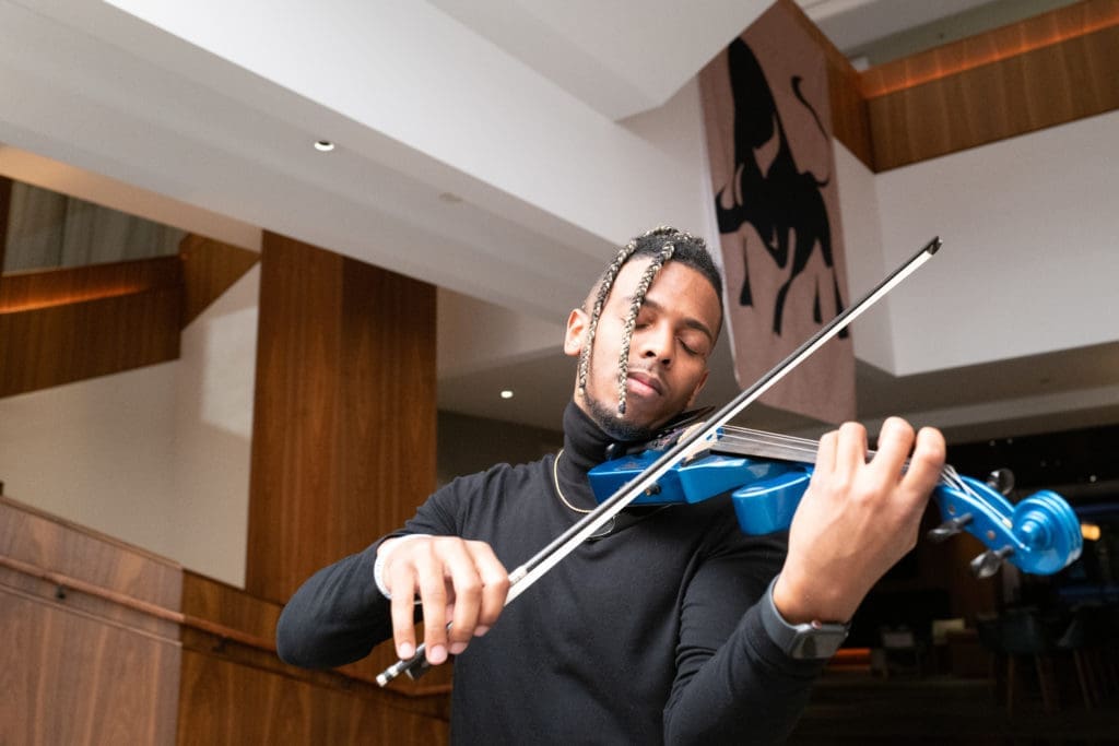 Marion DuBose performs at the opening of Toro Toro at the Four Seasons Hotel Houston. (Photo by Daniel Ortiz)