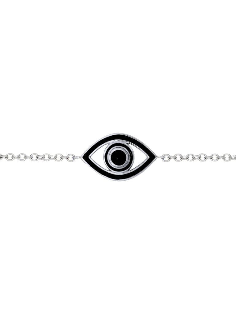 Netali Nissim black enamel has a captivating presence that will stand out in your bracelet stack.