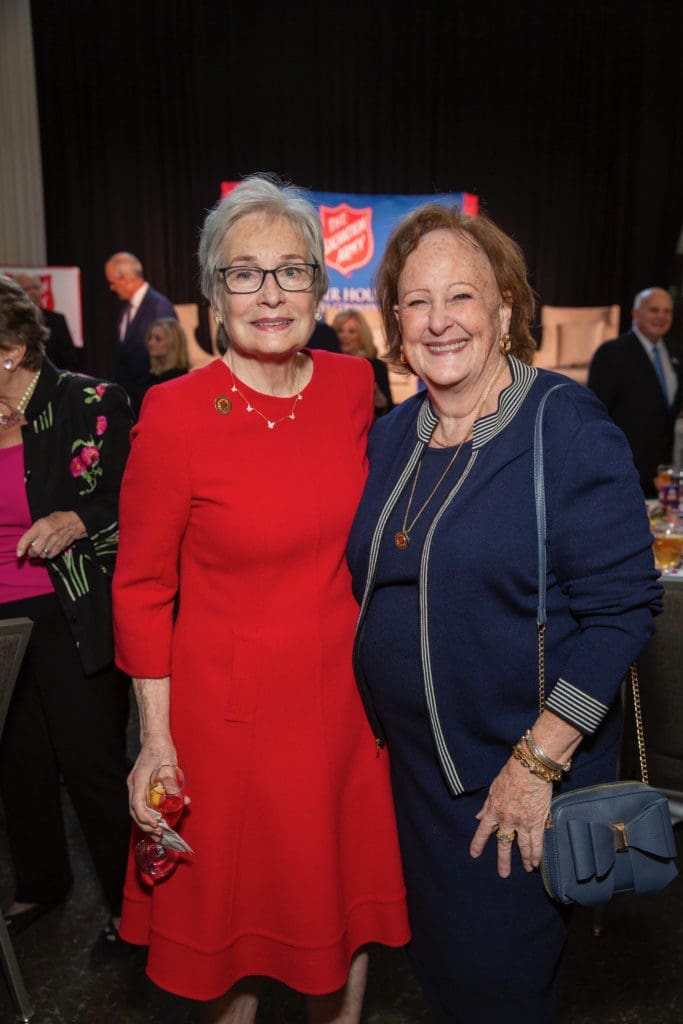 Nancy Willerson, Deborah Dunkum at the Salvation Army of Greater Houston annual luncheon (Photo by Jenny Antill)