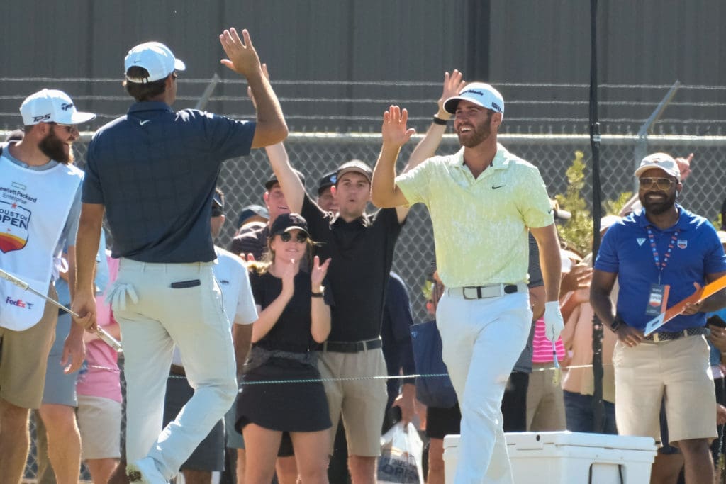 Matthew Wolff recorded a hole in one on the No. 9, but the rest of his round was something of a letdown. Photo by F. Carter Smith)
