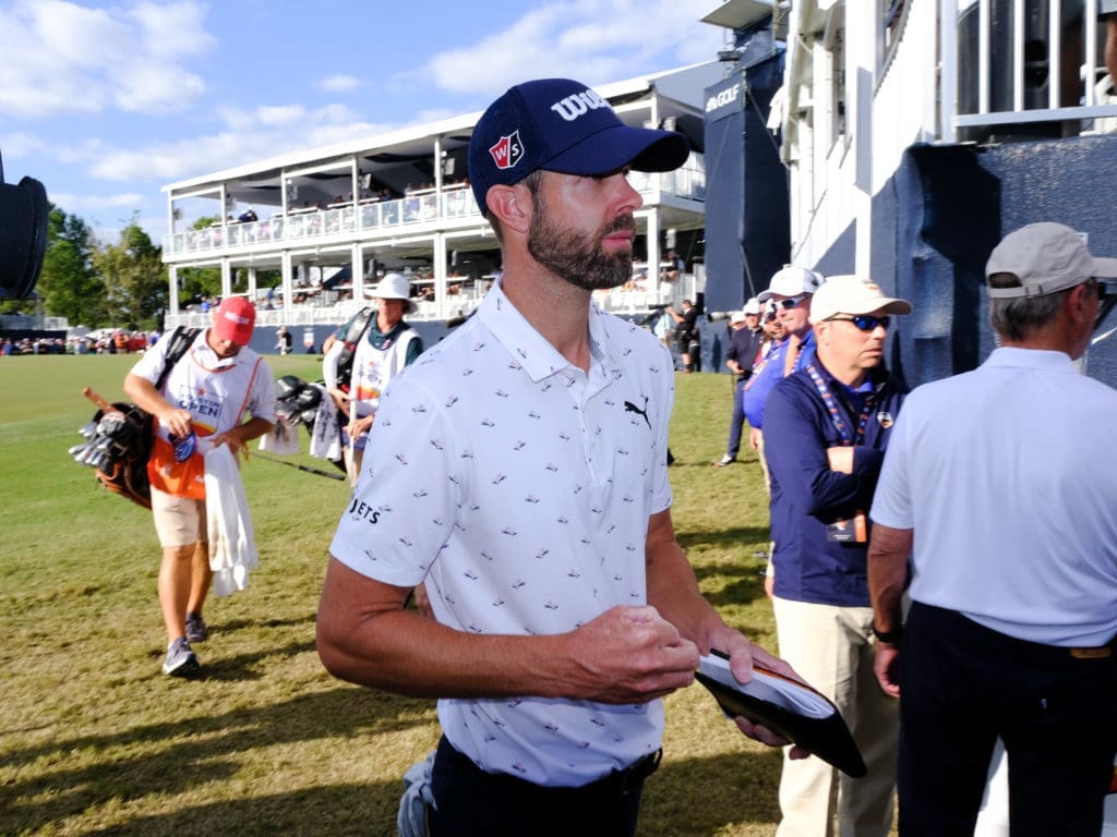 Kevin Tway could never quite put the pressure on Jason Kokrak at the Houston Open. (Photo by F. Carter Smith)
