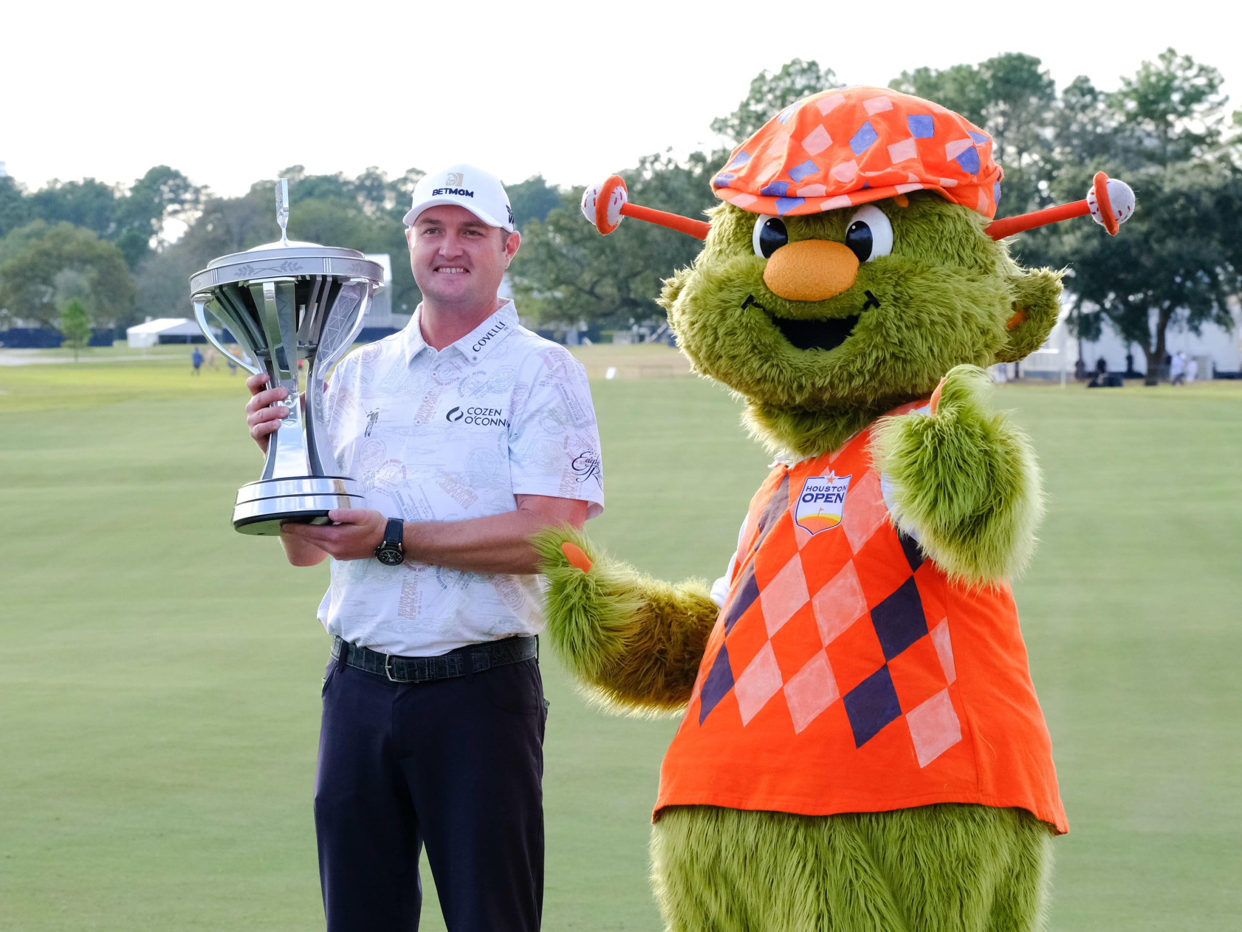 Jason Kokrak won the Hewlett Packard Enterprise Houston Open with four consecutive birdies on a 4-hole stretch of Nos. 13 through 16 at Memorial Park Golf Cours
