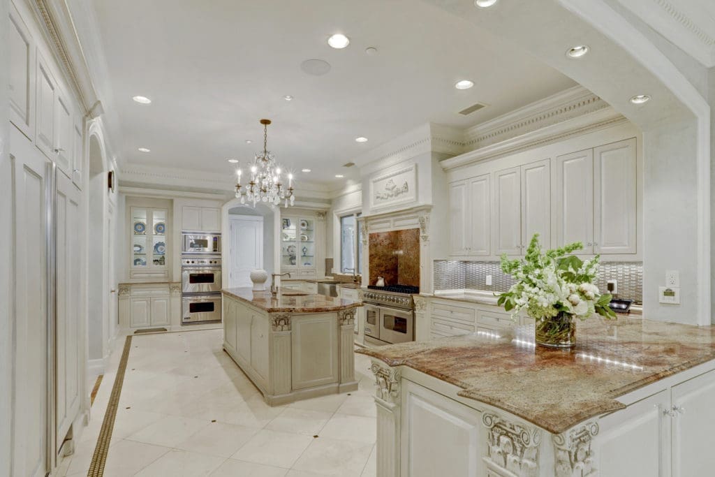A $7 million to-the-studs renovation has brought all the modern necessities to the home at 2115 River Oaks Boulevard. (Photo by TK Images)