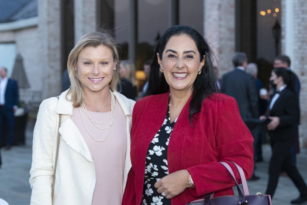 Sonia Pujol, Katy Zujkowski at the Scenic Houston annual dinner.