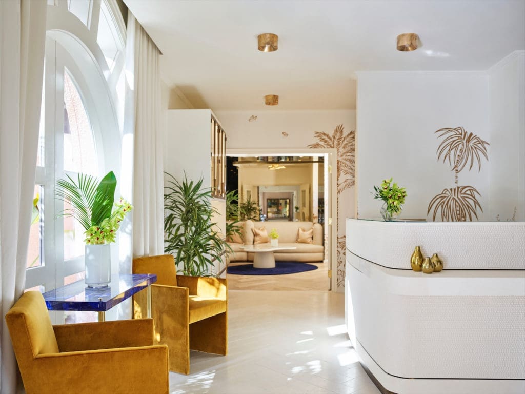 I only popped my head in for a moment at the Beverly Hills Hotel spa, but it was beautiful.