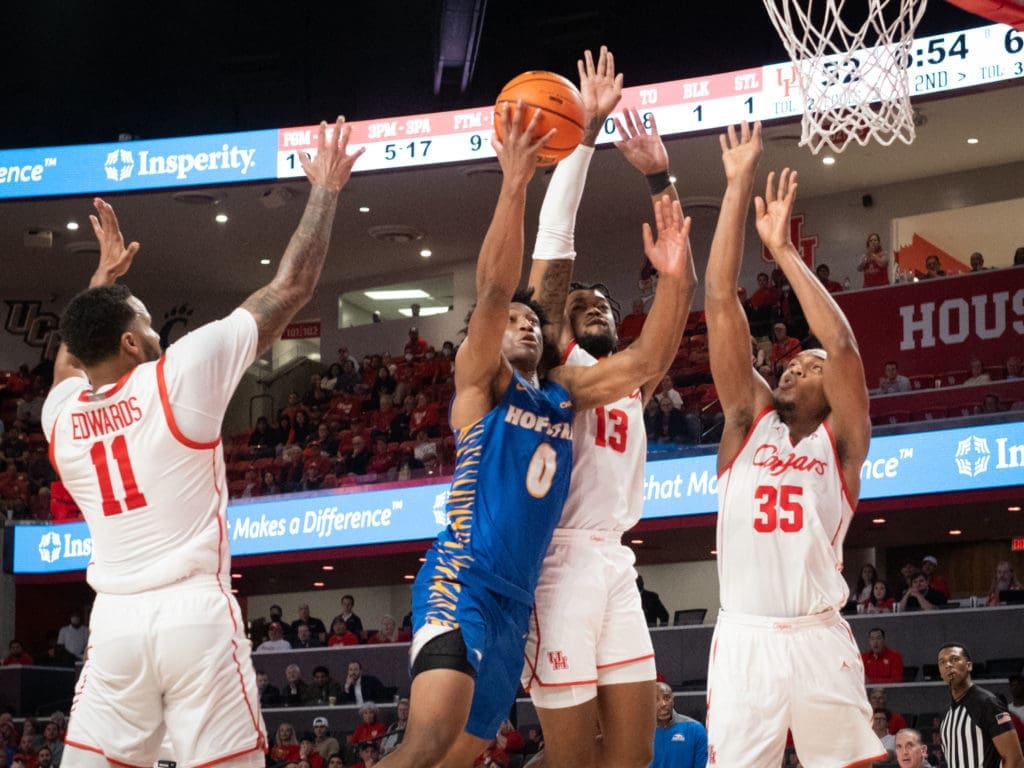 University of Houston is a program built on a swarming defense. (Photo by F. Carter Smith)