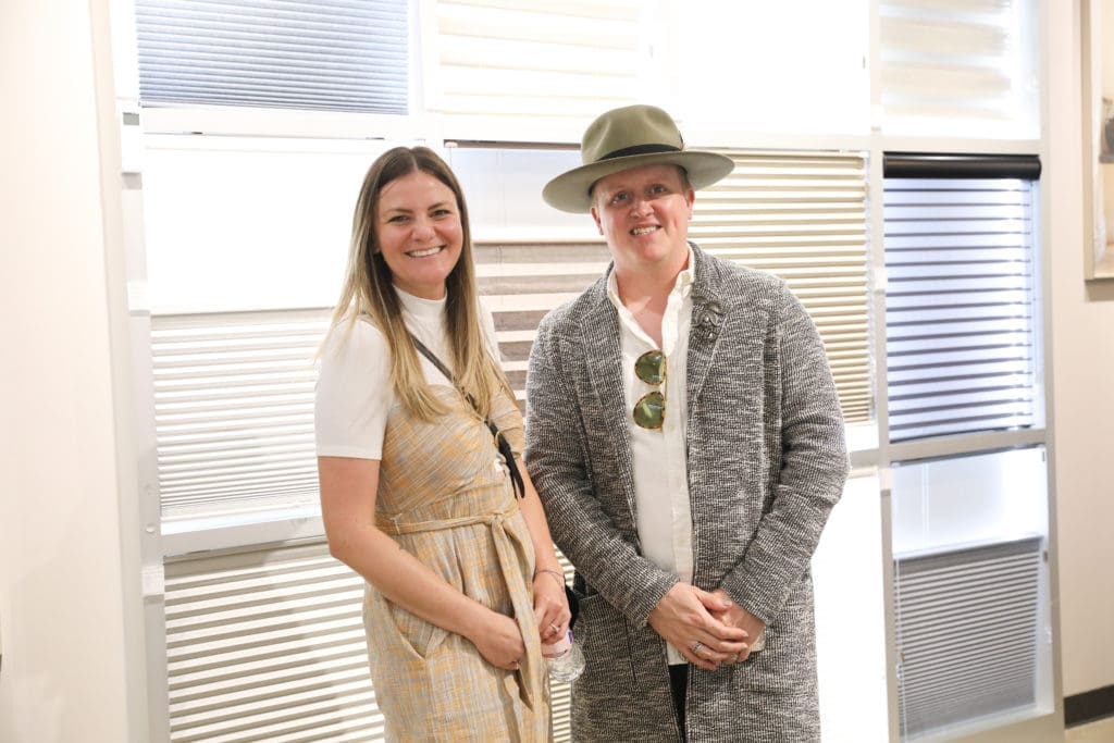 Vyara Noeva, Grant Rachal at the Decorative Center Houston Fall Market. (Photo by Priscilla Dickson)