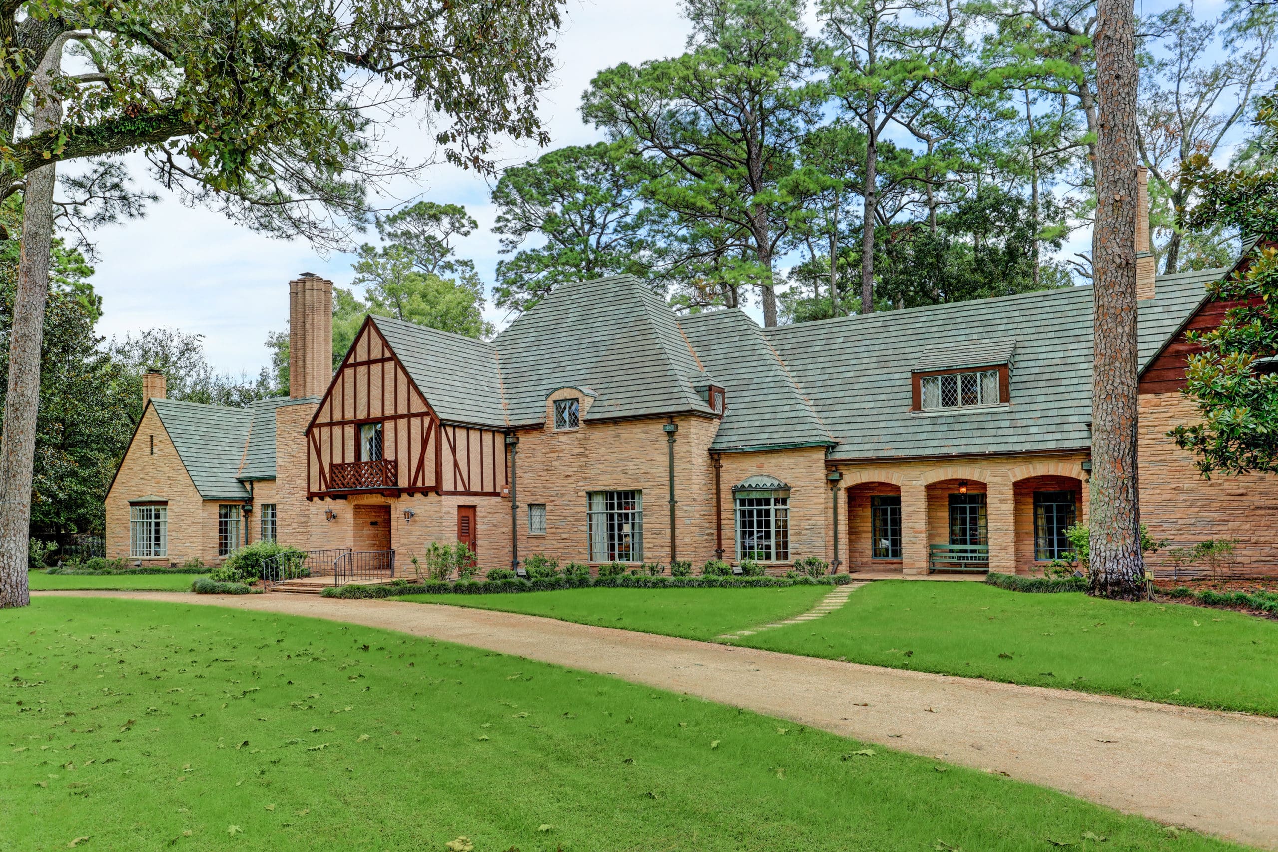 The home at 3781 Willowick in River Oaks was the most expensive Houston mansion sale in July. (Photo by TK Images)