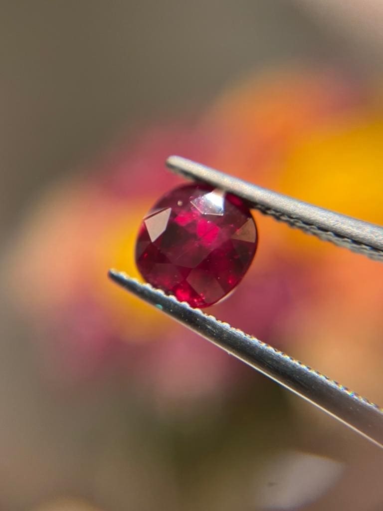 A Fabergé 2.01-carat red ruby bespoke ring awaits the Rothko Chapel Gala's lucky raffle winner. 