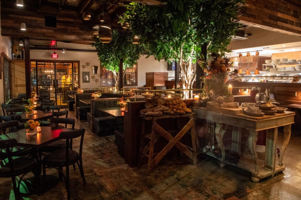 A peek at the dining room of the new Trattoria Sofia in the Houston Heights. (Photo Michelle Watson)