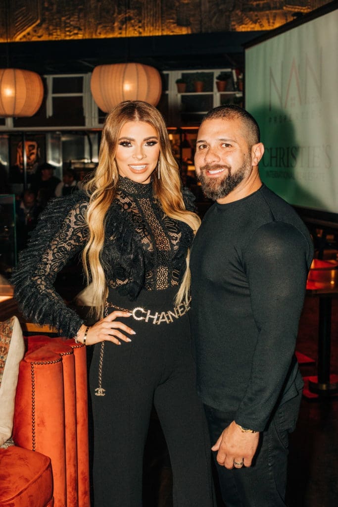 Amber & Romy Solanji at the Nan and Company Properties holiday party at MAD (Photo by Bonner Roden)