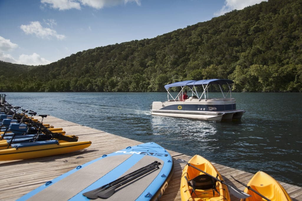 From boat cruises to water toys there are loads of fun things to do on the water of Lake Austin. (Photo by Photos by Lake Austin Spa Resort)