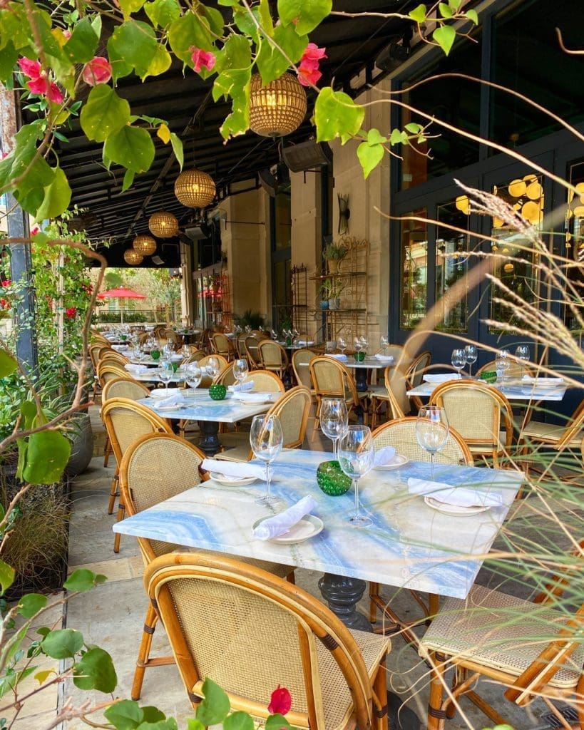 The patio at Gratify in West University (Clark Cooper Concepts photo)