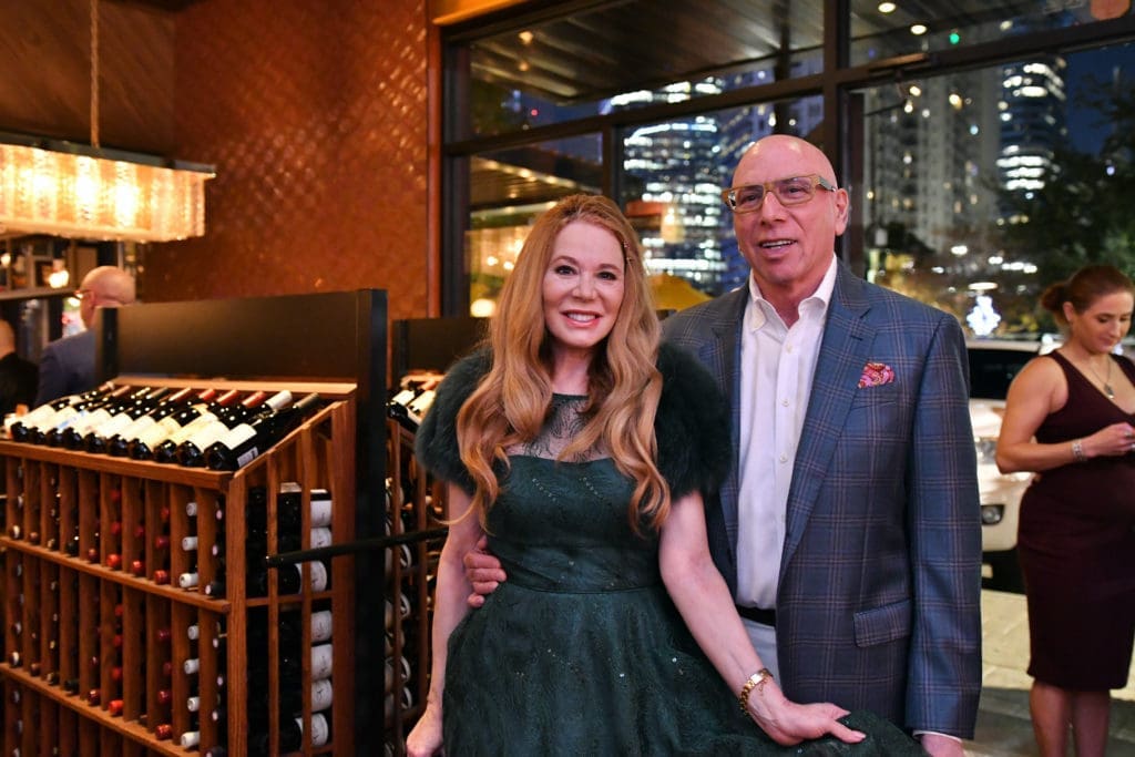 Cindy & Dr. Franklin Rose at the opening of Postino in Uptown Park (Photo by Alex Montoya)