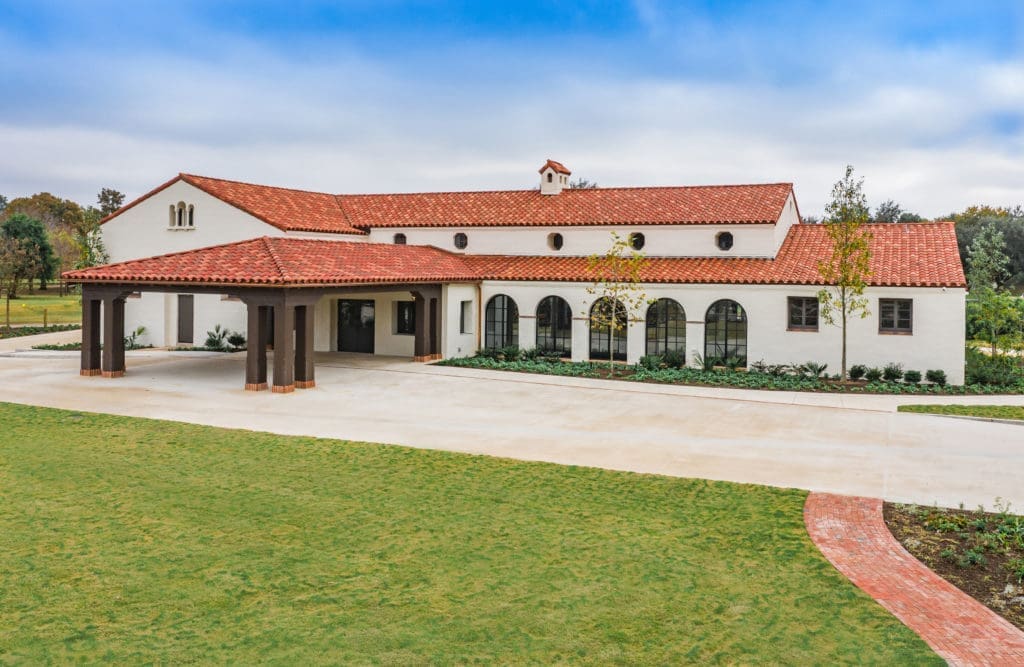 Restoration and repurposing of the 1933 Hermann Park Clubhouse earned the Hermann Park Conservancy and the Houston Parks and Recreation Department a Gold Brick Award. Lott Hall now serves as a special event space. (Photo by Lifted Up Aerial Photography)