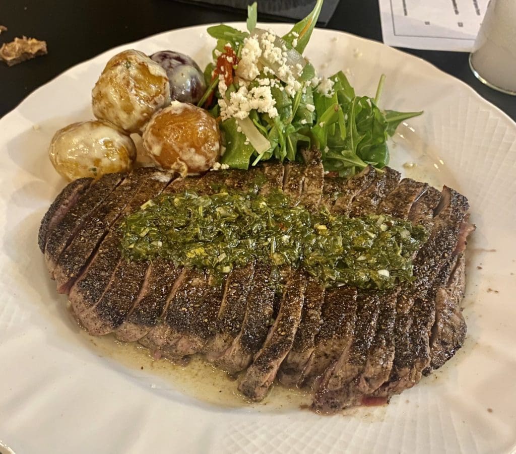 The carne asada is a must-try dish at Modest Rogers. (Photo by Megan Ziots)