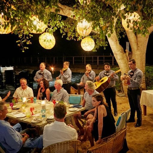 Guests of Punta Mita Gourmet and Golf dined under the stars and by the sea with delicious tasting menus from talented chefs from around the world.  (Photo courtesy of Punta Mita) (Photo by courtesy of Punta Mita)