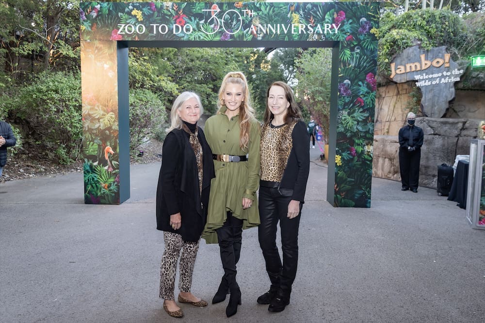 Mary McDermott, Robyn Chauvin and Ruth O’Donnell Mutch at the 30th anniversary of Zoo to Do in Dallas. (Photo by Thomas Garza Photography)