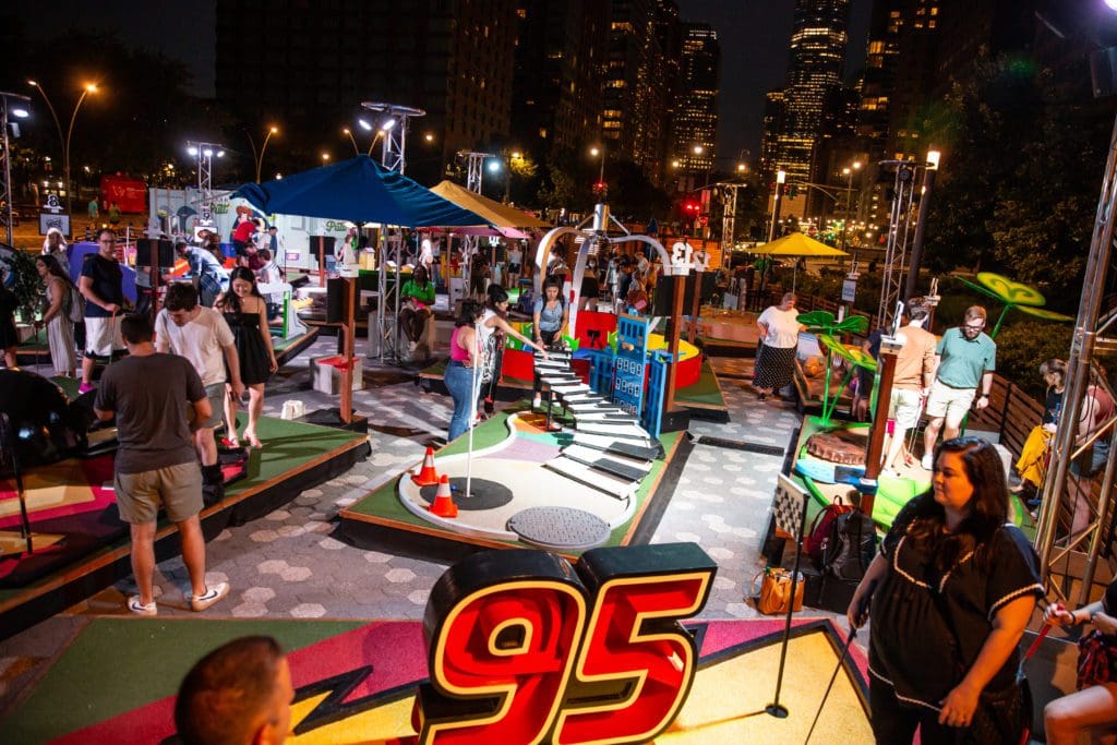 Pixar Putt made its US debut in New York where it entertained golfers of all ages and skills for four successful months.