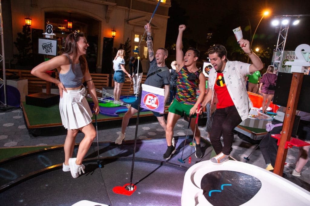 Pixar Putt made its US debut in New York where it entertained golfers of all ages and skills for four successful months.