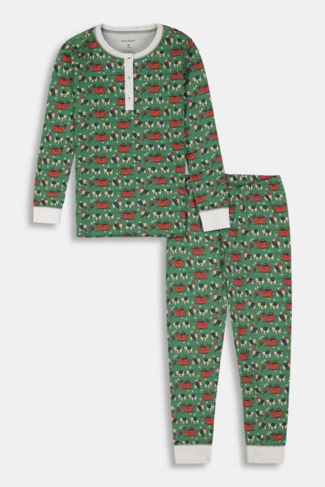Roller Rabbit has the perfect coordinating Holy Jolly PJ cheer for the whole family. 