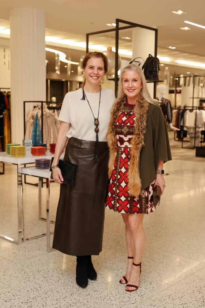 Rainey Knudsen, Marita Fairbanks at the Contemporary Arts Museum Houston's Another Great Night preview.