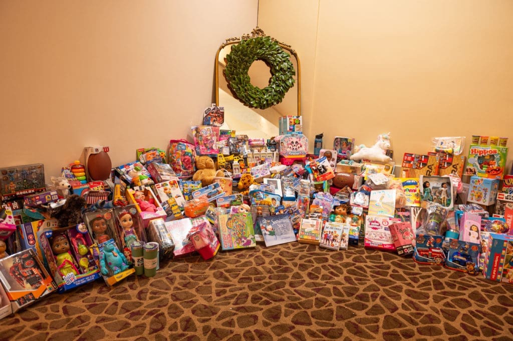 More than 600 toys collected for the Spindletop Holiday Toy Drive (Photo by Fulton Davenport/PWL Studio)