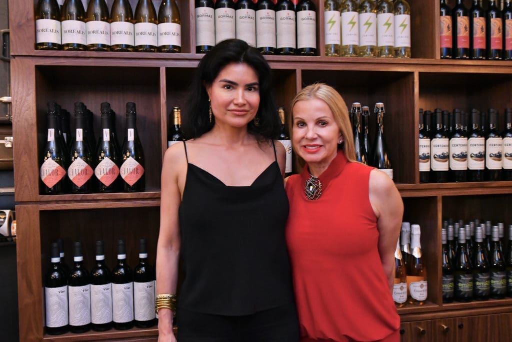 Susan Getty, Natalie Wall at the opening of Postino in Uptown Park (Photo by Alex Montoya)